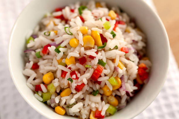 Ensalada de arroz y maíz