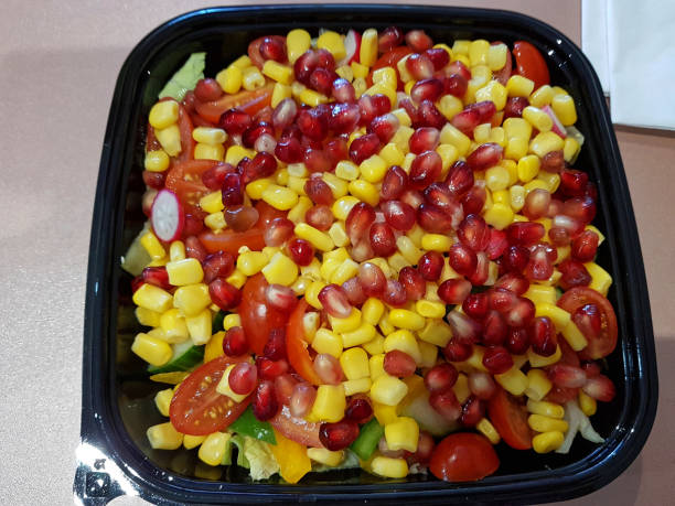 Ensalada de tomate y maíz
