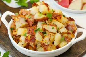 Guarnición de Papas asadas crujientes
