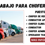 SE REQUIEREN CHOFERES CONDUCTORES trabajo para conductores